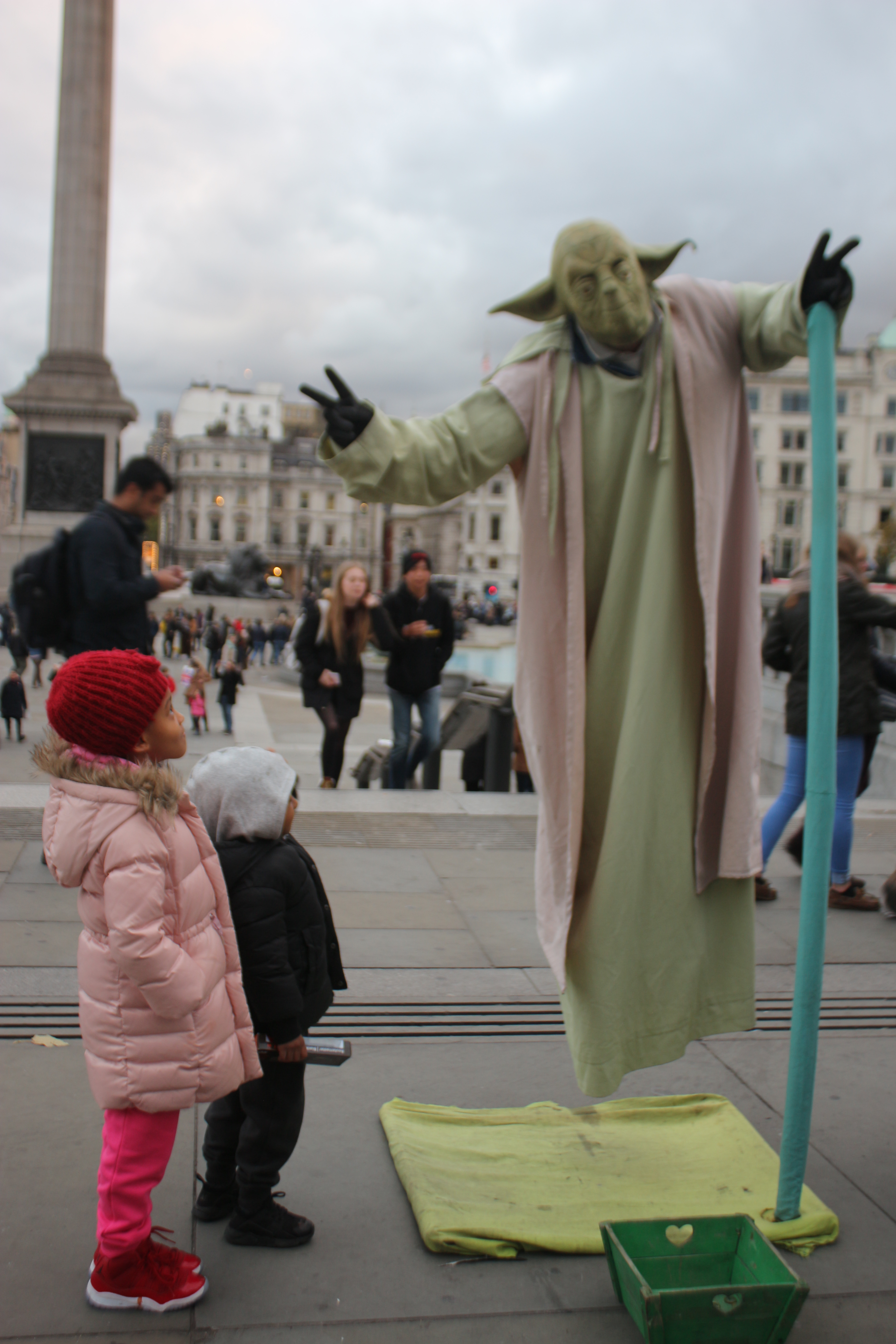 Kids in Trafalgar Square